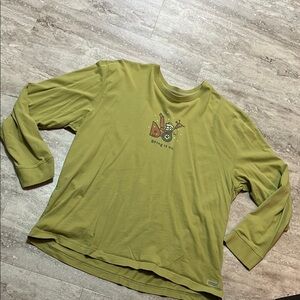 Life is Good Green Graphic Men’s long sleeve top